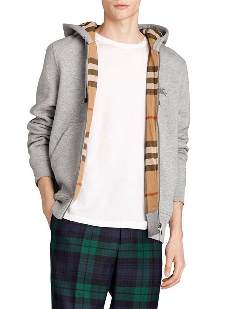 burberry mens sweatshirt sale|burberry zip up hoodie men.